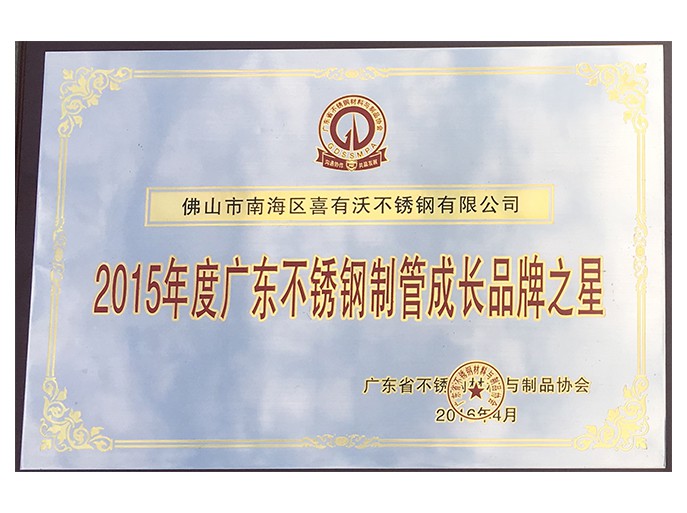 喜有沃不銹鋼管廠家獲得的榮譽(yù) 喜有沃不銹鋼管廠家獲得的榮譽(yù)