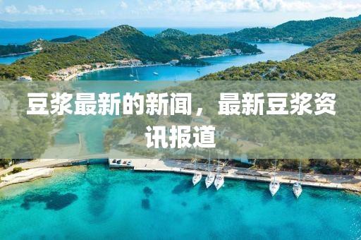 豆漿最新的新聞，最新豆漿資訊報道