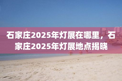 石家莊2025年燈展在哪里，石家莊2025年燈展地點揭曉