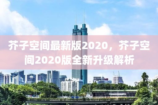 芥子空間最新版2020，芥子空間2020版全新升級解析