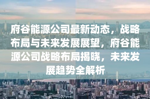 府谷能源公司最新動態，戰略布局與未來發展展望，府谷能源公司戰略布局揭曉，未來發展趨勢全解析