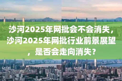 沙河2025年網批會不會消失，沙河2025年網批行業前景展望，是否會走向消失？